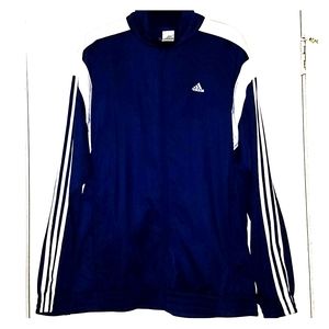 Adidas Striped Zipper Track Jacket